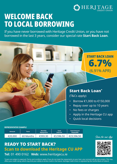 Start Back Loan from Heritage Credit Union